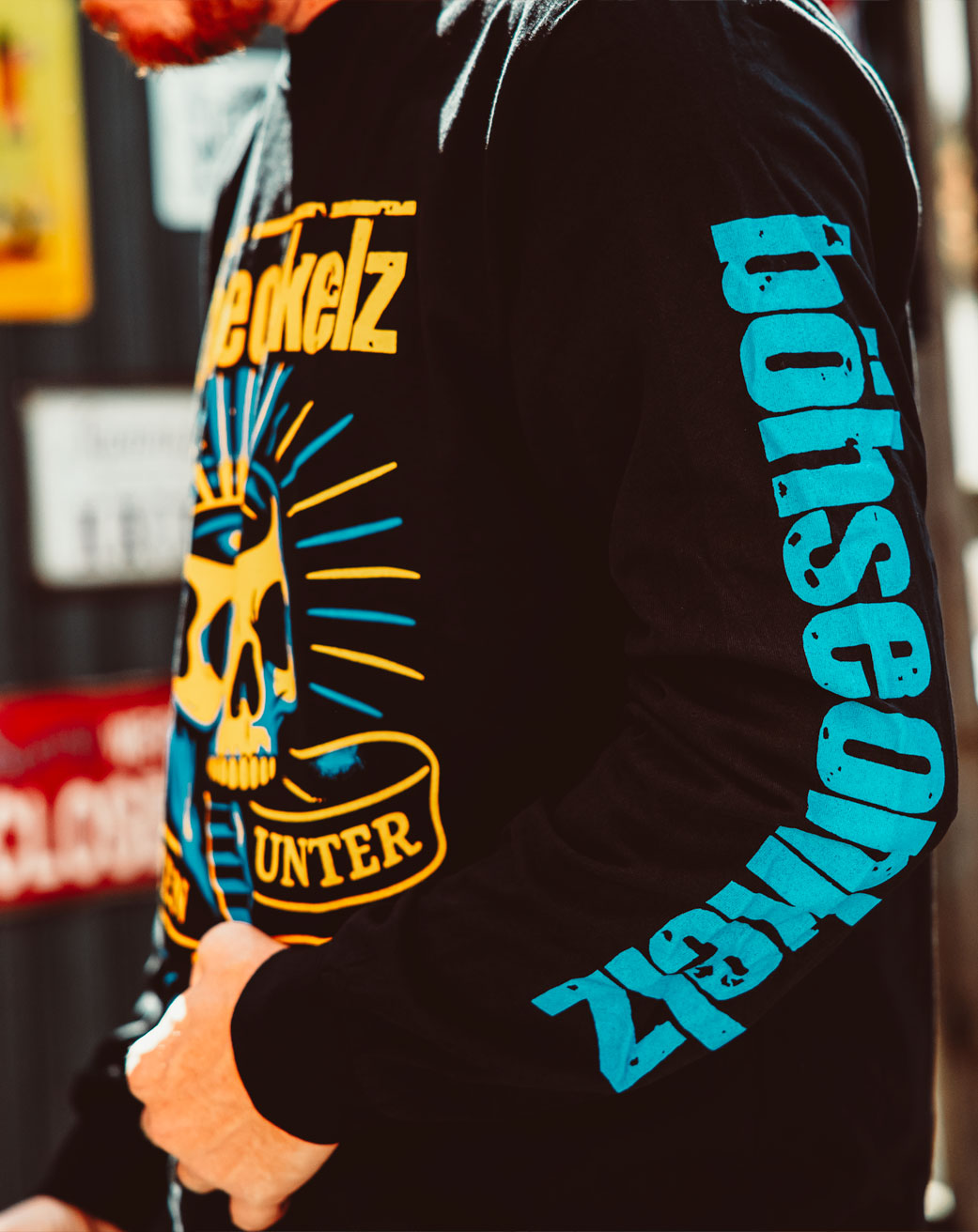 Mitten unter euch blau (Longsleeve)