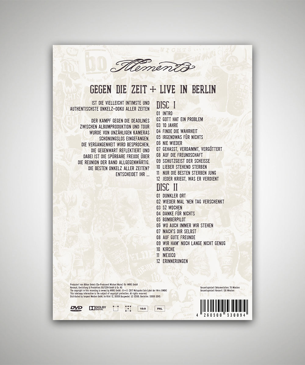Memento - Gegen die Zeit + Live in Berlin