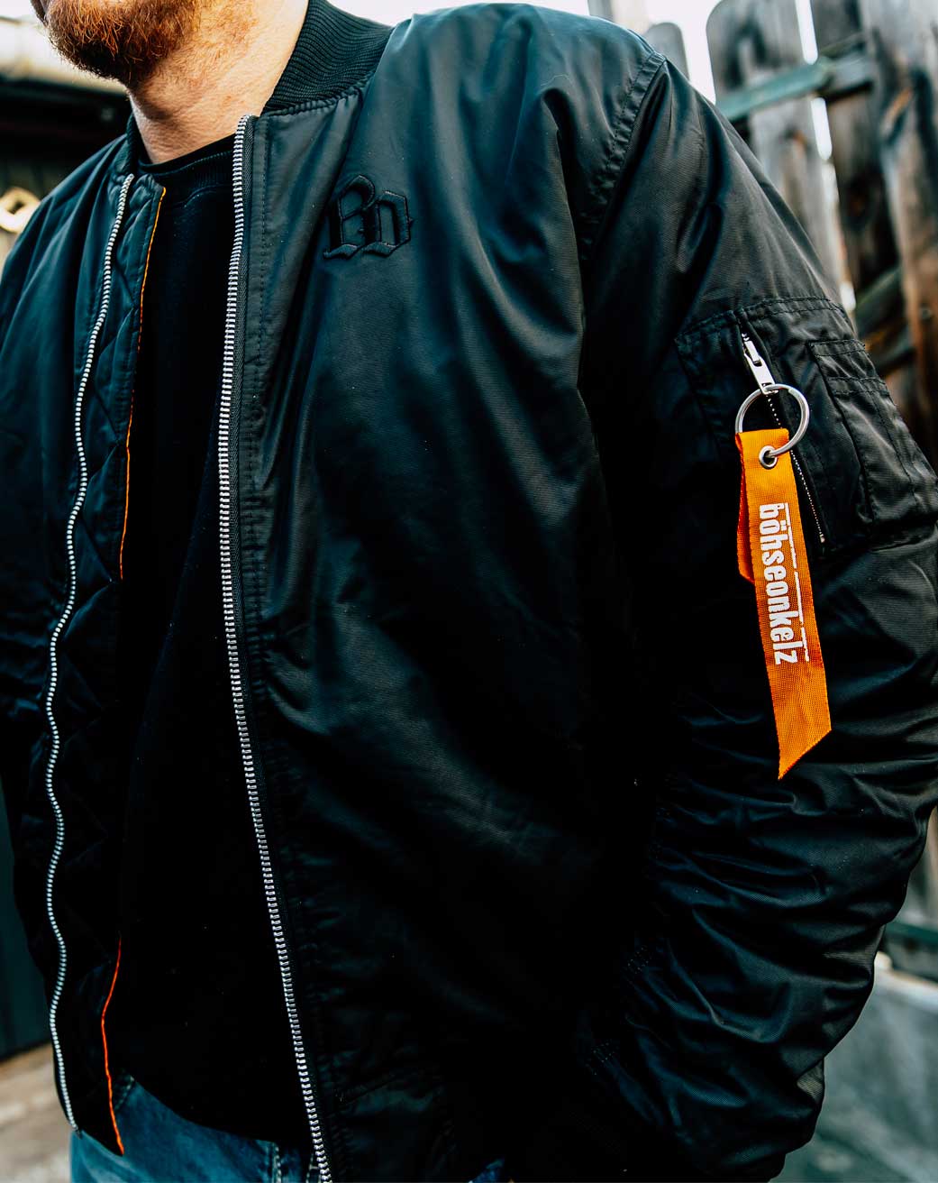 Bomberjacke black