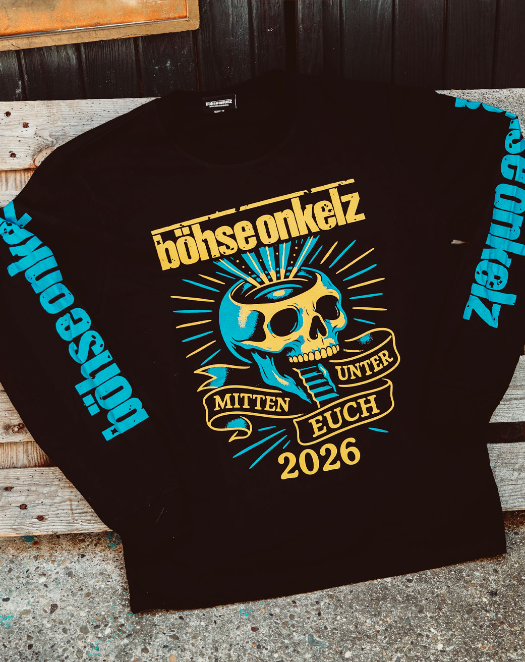Mitten unter euch blau (Longsleeve)