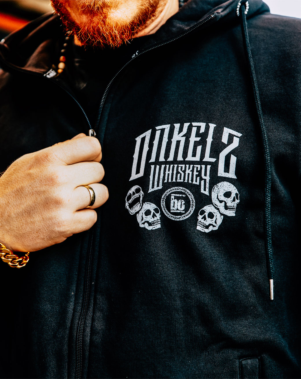 Whiskey Zipper Hoodie